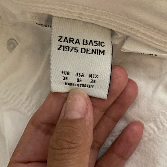 Zara Embroid White jeans - Picture 4 of 4